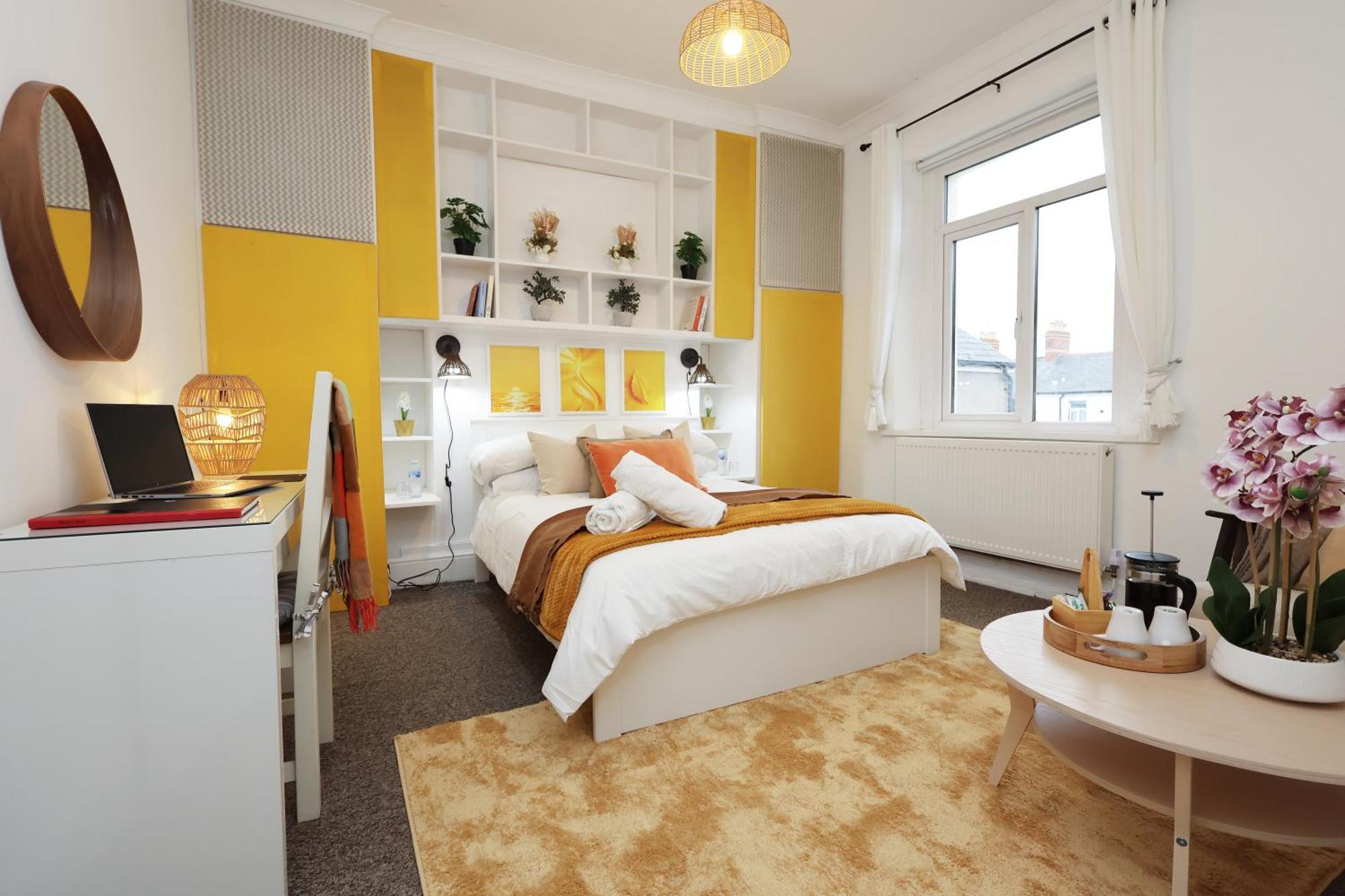 Cardiff City Guesthouse, Central Rooms, Fast Wi-Fi, On-Street Parking Exterior foto